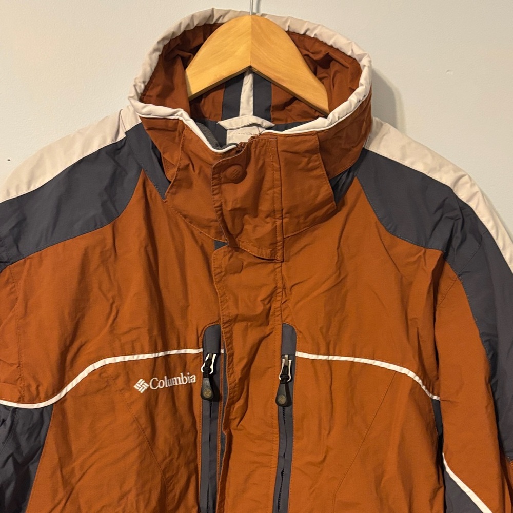 Columbia Men's Rust and Charcoal Performance Jacket